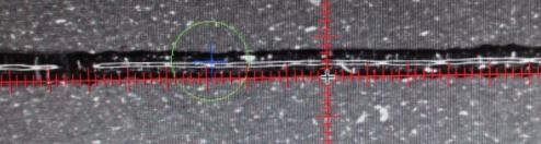 最小線寬0.3mm，穩(wěn)定在0.4-0.5之間。